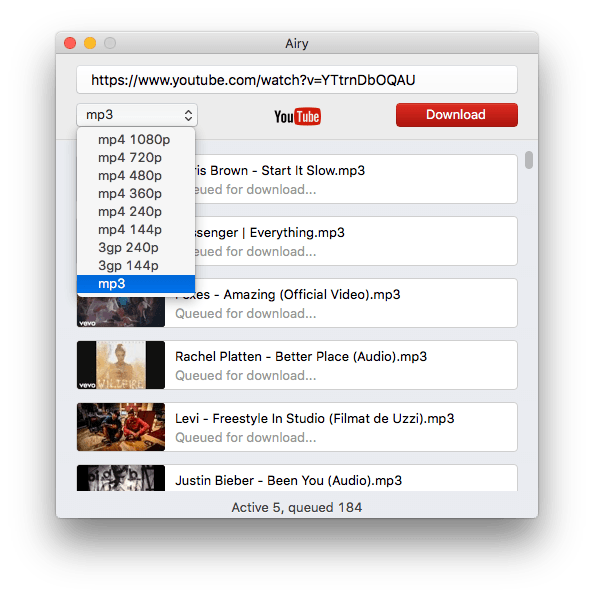 youtube downloader audio for mac